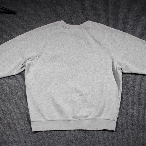 Vintage Nike Sweatshirt Womens M Gray Swoosh Y2K Sports Gym Essential Solid Rare - Picture 4 of 8